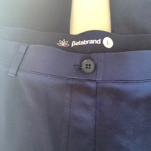 Betabrand pants navy blue 29 inch leg seam